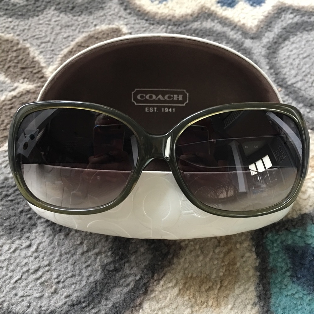 Coach Odessa Olive Army Green Sunglasses
